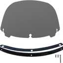 FATECIM 11" Smoke Windshield Windscreen Air Deflector with Gloss Black Trim for 2014-2024 Harley Davidson Touring Street Glide Electra Glide Ultra Limited Tri Glide FLHT FLHX FLHXS FLHTK