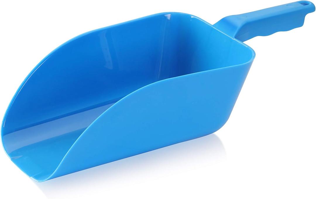 New Star Foodservice 34462 Polycarbonate Plastic Utility Ice Scoop. Blue, 64-Ounce (Blue | 64 oz)