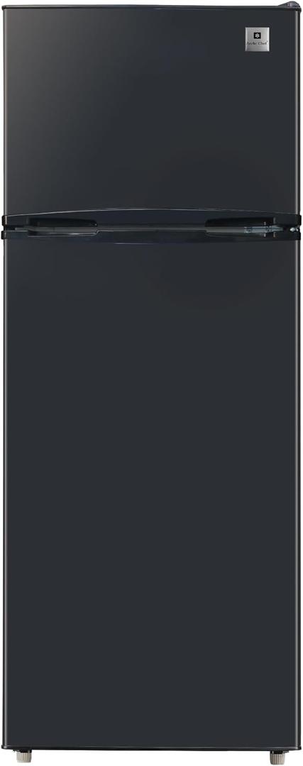 ARCTIC CHEF ACFR741BLACKAMZ6COM Apartment Size-Top Freezer-2 Door Fridge-Adjustable Thermostat Control-Black-7.5 Cubic Feet
