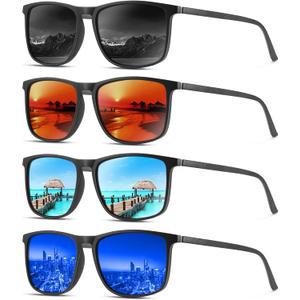 YDAOWKN Polarized Sunglasses for Men, Lightweight Sun Glasses With UV Protection for Driving Fishing Golf