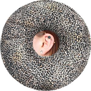 Ear Piercing Pillow for Side Sleepers with Washable Cover Pillows with Holes for Ear Pain,Donut Pillow for Adults CNH Ear Pain Relief Pressure Sores Ear Pillow with Hole in Center