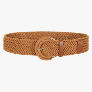 Women Wide Woven Belt for Dresses Fashion Rattan Braided Waist Belt Straw Raffia Boho Belt for Jeans
