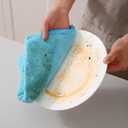 2 x Microfiber Cleaning Cloth, 12 Pack Cleaning Rag, Cleaning Towels with 4 Color Assorted,12.6"X12.6"(Blue/Green/Yellow/Pink)