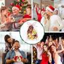 12Pcs Christmas Wine Bottle Stoppers Set Xmas Tree Santa Claus Deer Wine Bottle Corkers Christmas Party Favors with Card and Ropes, for Winter Decor Holiday Supplies Wine Accessories Gift for Hostess