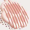 Multi-Functional Skeleton Comb: Styling + Scalp Massage, Master Any Hairstyle (Purple) (Pink)