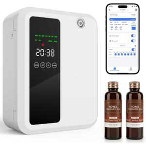 Waterless Essential Oil Diffuser for Large Room, 500ml Hotel Scent Diffuser, Cold Air Scent Machine, Covers Up to 3500 Sq Ft, Smart App Control, Wall Mounted, Fragrance Diffuser for Office Spa Home