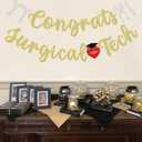 Congrats Surgical Tech Banner, Surgical Technologist Graduate Banner, Class of 2025 Surgical Nurse Grad, Graduation Decor for Surgical Technologist, Pre-strung