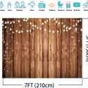 7X5FT Brown Wood Backdrop Rustic Photo Backdrop Country Wooden Background Birthday Wedding Western Party Decoration F1