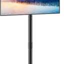 TVON TV Floor Stand for 13-50 inch LCD LED Flat/Curved Panel Screen TVs up to 44 lbs, Height Adjustable TV Stand Mount with VESA 200x200, Portable TV Stand for Bedroom, Dorm Room, Office (Black)