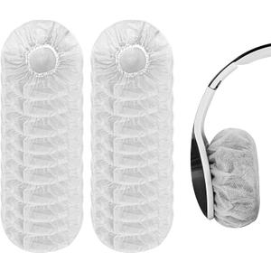Fancystyle Pack of 200 Disposable Headphone Covers Sanitary Earpad Covers White 11cm