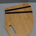 30.5" Wood Curved Lap Desk Table Tray with Handles Wooden Foldable Desk Wood Curved Bed Wooden Lap Board Keyboard Tray for Laptop Computer Mouse(Wood Color)