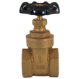 GOVALVE Heavy Duty Gate Valve - 1" NPT Stainless Steel Female x Female Thread Rotary Sluice Valve with Wheel Handle 200WOG For Water Oil Gas