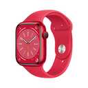 Apple Watch Series 8 [GPS + Cellular 45mm] Smart watch w/ (PRODUCT)RED Aluminum Case w/ (PRODUCT)RED Sport Band-M/L. Fitness Tracker, Blood Oxygen & ECG Apps, Always-On Retina Display, Water Resistant Red Aluminum