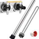 Saillong 4 Pieces RV Water Heater Parts Included Magnesium Anode Rod & Electric Heat Element & Thermostat Switch Compatible with Suburban RV Parts, Camper Hot Water Heater Replacement Kit