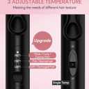 Farery Mini 3 Barrel Hair Waver - Portable Beach Wave Curling Iron for Short Hair, 1/2 Inch Ceramic Crimper with 3 Temp Settings & 30s Fast Heating, Dual Voltage Travel Hair Waver for Women, Pink