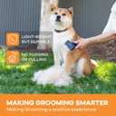 Deshedding Dog Brush for Short/Medium Hair (Medium,Blue) Gentle Deshedding Tool for Dogs & Cats Reduces Shedding, Without damaging Topcoat. Removes Loose Fur & Dead Undercoat.