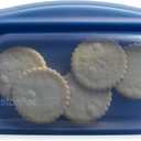 Stasher Premium Silicone Reusable Food Storage Snack Bag, Deep Ocean, Microwave, Sous Vide, Dishwasher, Oven and Freezer Safe, BPA Free, Leak-free, Eco-friendly, 12 Oz