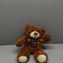 Libima 14 Inch Remembrance Bear Plush Stuffed Animal with Recorder Soft Doll Fabric Animal Toy with a Picture Frame for Baby Shower Wedding Birthday Gift (Dark Brown, 14 Inch)