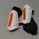 PUMA Mens Ultra Light Ankle Shinguards Soccer Cleats - Black (X-Small, PUMA White-Glowing Red SS25)