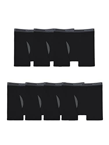 Fruit of the Loom Men's Coolzone Boxer Briefs, Moisture Wicking & Breathable, Assorted Color Multipacks, Big Man-7 Pack-Black, 5X-Large