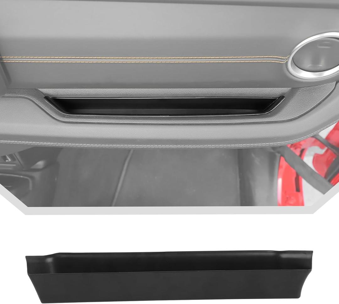 JeCar Grab Bar Tray for 2024+ Jeep Wrangler JL Gladiator JT Passenger Grab Handle Storage Organizer Interior Accessories (Black)