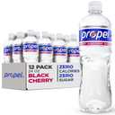 Propel, Black Cherry, Zero Calorie Water Beverage with Electrolytes & Vitamins C&E, 24 Fl Oz (Pack of 12)