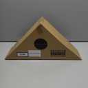 Americanflat Small Flag Case Frame - Mahogany Style Wrapped MDF | Fits a Small Size 3x5' Folded Flag | Memorial Flag Display Case for Table or Wall Display with Hanging Hardware Included