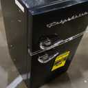 Frigidaire Retro Mini Fridge with Freezer & Side Bottle Opener-Small 2 Door Refrigerator for Office Bar or College Dorm Room-3.2 Cu Ft  19"D x 20.5" W x 33.5" H (ONYX)