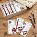 Sayglossy 25 Sets Christian Gifts Bulk Bible Verse Ballpoint Pens Jesus Loves You Gifts Christian Pens with Prayer Cards Religious Church Fathers Day Supplies for Office Coworker Staff Employee Team