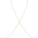 Sexy Body Chain 14k Gold Filled Chain Bra Gold Body Jewelry for Women and Girls