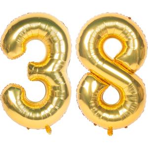 40 Inch gold Number Balloons Helium Foil Mylar Balloon Birthday Party banquet Decoration 38