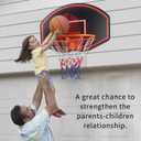 Large Wall Mounted Basketball Hoop, 36"x24" Shatter-Proof Backboard with 18" Rim & Anti-Tear Net, Indoor Outdoor Basketball Hoop for Family Fun with Kids Adults