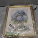 HUARCEY Vintage Blue Hydrangea Wall Art 13x16 Inch Botanical Print