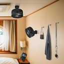 Magnetic Cruise Fan with 8000mAh Rechargeable Battery, LED Light, Timer&Power Output, Magnetically Sticks on Cabin Ceilings and Walls, Ship Approved Cabin Air Circulator