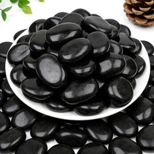 18 lbs Black River Rocks for Landscaping, 2-3 Inch Polished Pebbles for Garden, Decorative Stones for Plants, Succulents, Aquarium, Fish Tank, Outdoor Yard Walkways & Paving