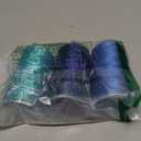 New brothreads - 40 Options- Various Assorted Color Packs of Polyester Embroidery Machine Thread Huge Spool 5000M for All Embroidery Machines -Different Blues