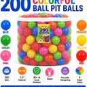 Ball Pit Balls, Bright & Pastel Multicolor Plastic Balls For Kids, 200-Balls