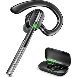 DECHOYECHO Wireless Headset, Bluetooth Earpiece with Noise Canceling Mic