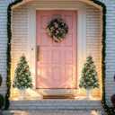 3 FT Pre-Lit Artificial Christmas Tree with Vintage Potted Base, 1 Pack
