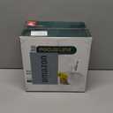 FOCUSLINE 100 Count Gold Plastic Plates 10.25 Inch, Disposable Heavy Duty Dinner Plates, Premium Hard Plastic Plate Fancy Disposable White Plate with Gold Rim