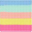 400 Bubbles Giant Fidget Toys for Kids Teens Adults, Big Jumbo 16 inch Macaron Square Sensory Toy for Kids 3-5 4-8 5-7 Boys Girls Birthday Gifts Party Favors Classroom Prizes