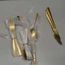 Gold Silverware Set - 60PCS Stainless Steel Silverware Set for 12, Includes Forks Spoons and Knives, Utensil Sets for Home Kitchen Restaurant, Dishwasher Safe