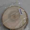 Prsildan 4 Pack Large Wood Circle Slices, 8 to 10 Inches DIY Unfinished Wood Table Centerpieces, Natural Rustic Round Crafts for Indoor Christmas Wedding Party Dcor