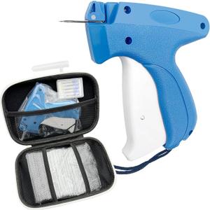 1608Pcs Tagging Gun for Clothing with Case, Standard Price Tagging Gun with 6 Needles and 1600pcs 1" Barbs Fasteners, Standard Retail Price Tag Attacher Gun Kit for Clothes Labeler (Ordinary, Blue) 1608Pcs Tagging Gun for Clothing with Case, Standard Price Tagging Gun with 6 Needles and 1600pcs 1" Barbs Fasteners, Standard Retail Price Tag Attacher Gun Kit for Clothes Labeler (Ordinary, Blue)