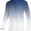 Men's Long Sleeve Swim Shirts Rashguard UPF 50+ UV Sun Protection Shirt Athletic Workout Running Hiking T-Shirt Swimwear L