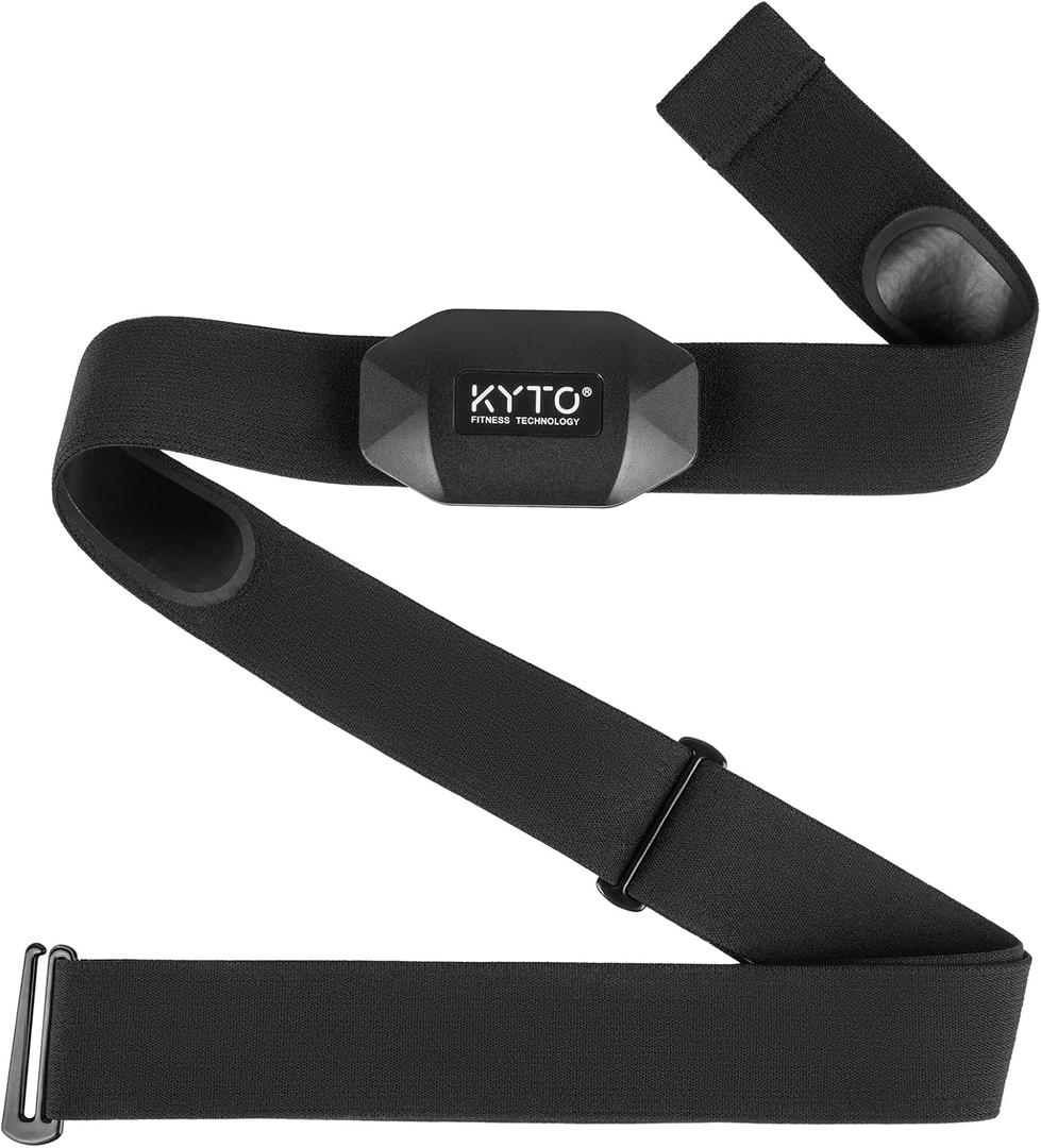 KYTO Heart Rate Monitor Chest Strap, ANT+/ Bluetooth, Compatible with iOS/Android APPs Cycling/Yoga/Basketball/Running (2809B)