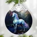 Unicorn Stained Glass Ornament, Christmas Ornaments – Christmas Tree Ornaments, Holiday Decor, Xmas Stocking Stuffers, Gift Idea, Gifts for Unicorn Lover, Friend, and Family