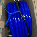 50FT Heated Water Hose for RV,Heated Drinking Water Hose with Thermostat,Lead and BPA Free,1/2"Inner Diameter,Temperatures Down to -40F Self-Regulating,Blue Appearance