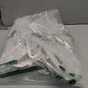 Smartor Kids Velvet Hangers 50 Pack, 14 Inch Premium Non Slip Kids Felt Hangers for Closet, Space Saving Toddler Clothes Hanger for Youth's Childrens' Clothes (Rose Gold Hook)- White