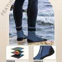 XUKER Neoprene Water Socks 3mm, Sand Proof Beach Volleyball Socks Diving Socks for Outdoor Water Sports (Blue)